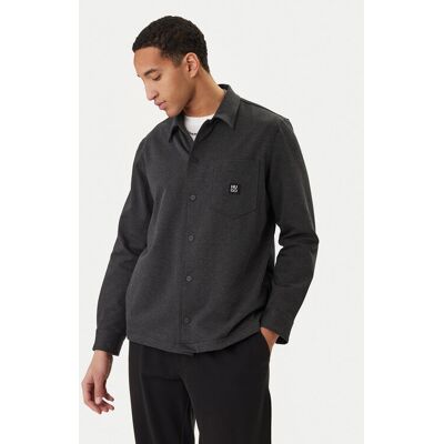 HUGO Košeľa Enaso 50556440 Sivá Oversize Muži HUGO Košeľa Enaso 50556440 Sivá Oversize Muži