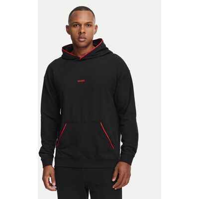 HUGO Mikina Noah 50566164 Čierna Regular Fit Muži HUGO Mikina Noah 50566164 Čierna Regular Fit Muži