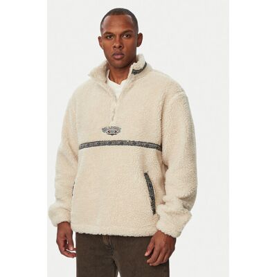 Billabong Fleecová mikina EBYPF03011 Krémová Relaxed Fit Muži Billabong Fleecová mikina EBYPF03011 Krémová Relaxed Fit Muži