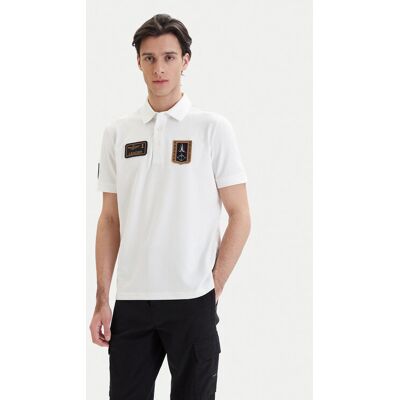 Aeronautica Militare Polokošeľa 261PO1927UP00191 Biela Regular Fit Muži Aeronautica Militare Polokošeľa 261PO1927UP00191 Biela Regular Fit Muži