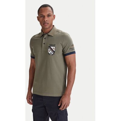 Aeronautica Militare Polokošeľa 261PO1915UP00191 Zelená Regular Fit Muži Aeronautica Militare Polokošeľa 261PO1915UP00191 Zelená Regular Fit Muži