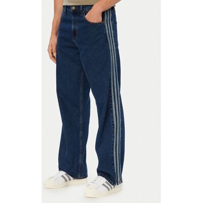 adidas Džínsy adicolor Firebird KD1499 Modrá Loose Fit Muži adidas Džínsy adicolor Firebird KD1499 Modrá Loose Fit Muži
