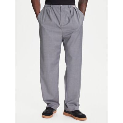Kappa Bavlnené nohavice 62131TW Sivá Regular Fit Muži Kappa Bavlnené nohavice 62131TW Sivá Regular Fit Muži