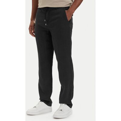 KARL LAGERFELD Chino nohavice 265358 562818 Čierna Regular Fit Muži KARL LAGERFELD Chino nohavice 265358 562818 Čierna Regular Fit Muži