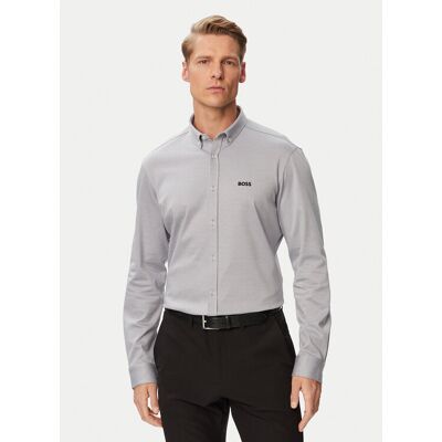 BOSS Košeľa St_Motion L 50555946 Tmavo zelená Regular Fit Muži BOSS Košeľa St_Motion L 50555946 Tmavo zelená Regular Fit Muži