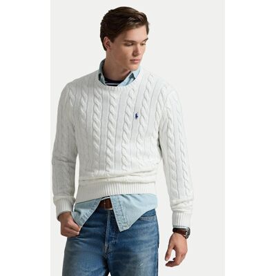 Polo Ralph Lauren Sveter 710775885033 Biela Regular Fit Muži Polo Ralph Lauren Sveter 710775885033 Biela Regular Fit Muži