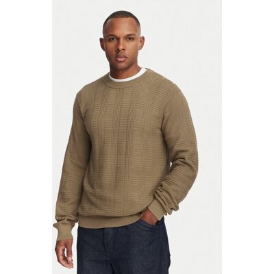 HUGO Sveter Simoh 50566762 Hnedá Regular Fit Muži HUGO Sveter Simoh 50566762 Hnedá Regular Fit Muži