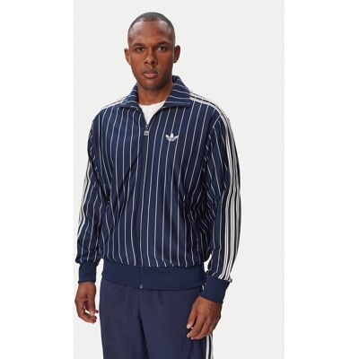 adidas Mikina Firebrid Pinstripes Track Top KR7228 Tmavomodrá Regular Fit Muži adidas Mikina Firebrid Pinstripes Track Top KR7228 Tmavomodrá Regular Fit Muži