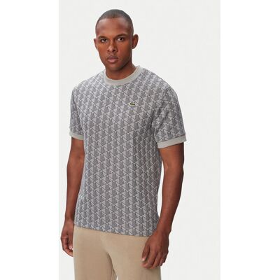 Lacoste Tričko TH1197 Sivá Regular Fit Muži Lacoste Tričko TH1197 Sivá Regular Fit Muži