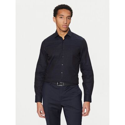 Calvin Klein Košeľa K10K113840 Tmavomodrá Slim Fit Muži Calvin Klein Košeľa K10K113840 Tmavomodrá Slim Fit Muži