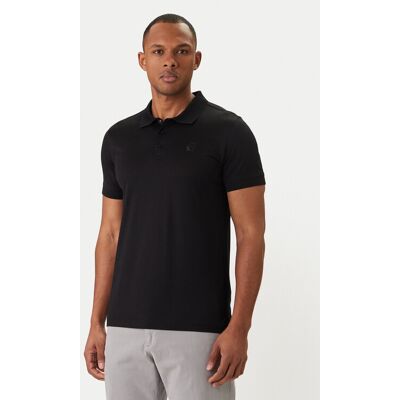 KARL LAGERFELD Polokošeľa 745000 562200 Čierna Regular Fit Muži KARL LAGERFELD Polokošeľa 745000 562200 Čierna Regular Fit Muži