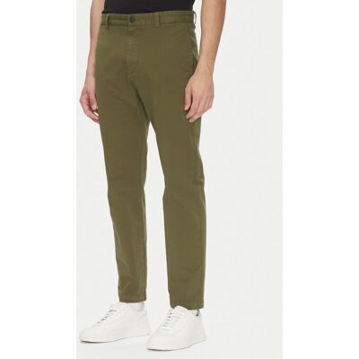 HUGO Chino nohavice 50530886 Zelená Slim Fit Muži HUGO Chino nohavice 50530886 Zelená Slim Fit Muži