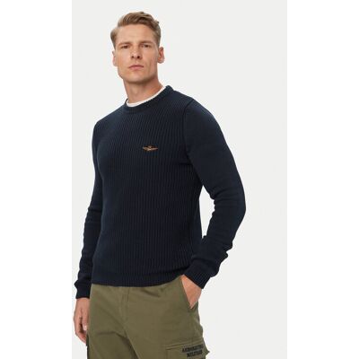 Aeronautica Militare Sveter 262MA1571UL00409 Tmavomodrá Regular Fit Muži Aeronautica Militare Sveter 262MA1571UL00409 Tmavomodrá Regular Fit Muži