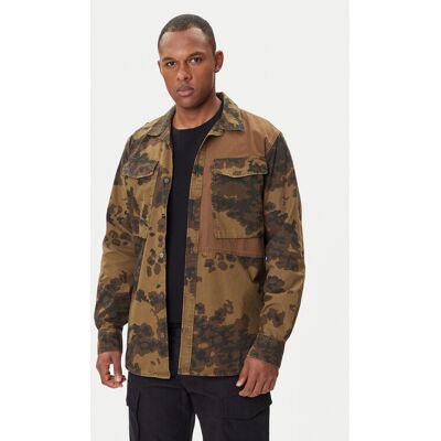 G-Star Raw Košeľa Cargo Pkt D26900-D553 Zelená Regular Fit Muži G-Star Raw Košeľa Cargo Pkt D26900-D553 Zelená Regular Fit Muži