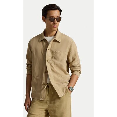 Polo Ralph Lauren Košeľa 710971946501 Béžová Regular Fit Muži Polo Ralph Lauren Košeľa 710971946501 Béžová Regular Fit Muži