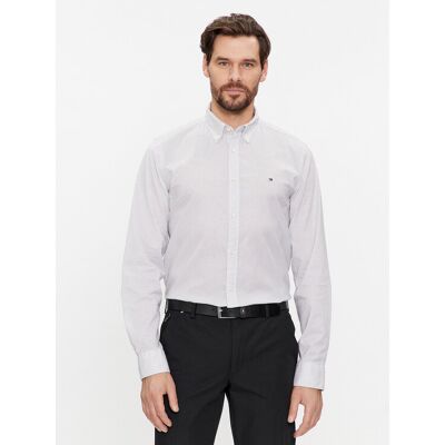 Tommy Hilfiger Košeľa MW0MW33762 Biela Regular Fit Muži Tommy Hilfiger Košeľa MW0MW33762 Biela Regular Fit Muži
