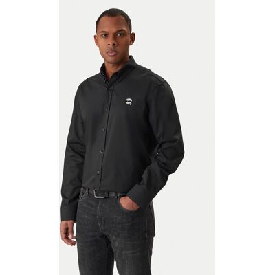KARL LAGERFELD Košeľa 605912 561600 Čierna Regular Fit Muži KARL LAGERFELD Košeľa 605912 561600 Čierna Regular Fit Muži