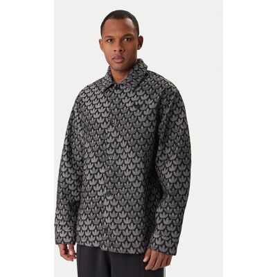 adidas džínsová košeľa Monogram KC6379 Sivá Loose Fit Muži adidas džínsová košeľa Monogram KC6379 Sivá Loose Fit Muži