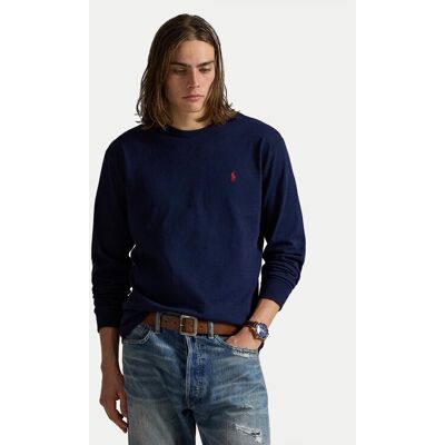 Polo Ralph Lauren S dlhými rukávmi 710970697003 Tmavomodrá Classic Fit Muži Polo Ralph Lauren S dlhými rukávmi 710970697003 Tmavomodrá Classic Fit Muži