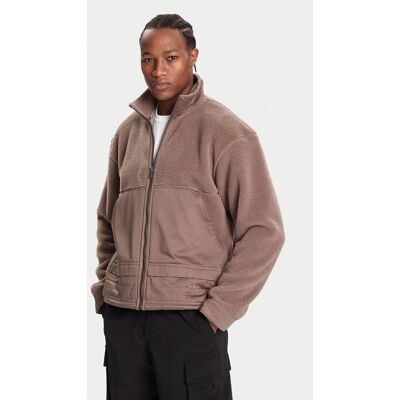 adidas Fleecová mikina Premium Essentials JW3510 Hnedá Loose Fit Muži adidas Fleecová mikina Premium Essentials JW3510 Hnedá Loose Fit Muži