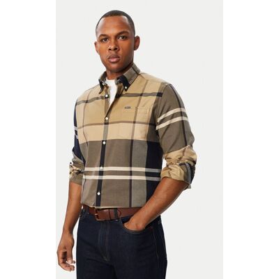 Barbour Košeľa Dunoon MSH4980TN39 Tmavo béžová Regular Fit Muži Barbour Košeľa Dunoon MSH4980TN39 Tmavo béžová Regular Fit Muži