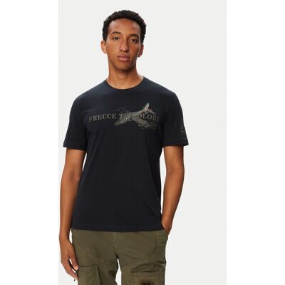 Aeronautica Militare Tričko 262TS2541UJ00750 Tmavomodrá Regular Fit Muži Aeronautica Militare Tričko 262TS2541UJ00750 Tmavomodrá Regular Fit Muži