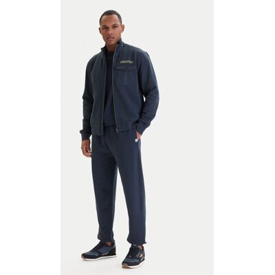 Aeronautica Militare Tepláková súprava 261TF0116UF00676 Tmavomodrá Regular Fit Muži Aeronautica Militare Tepláková súprava 261TF0116UF00676 Tmavomodrá Regular Fit Muži