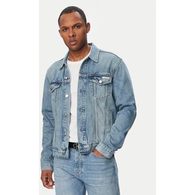 Calvin Klein Jeans Džínsová bunda Classic LV04RF957G Modrá Regular Fit Muži Calvin Klein Jeans Džínsová bunda Classic LV04RF957G Modrá Regular Fit Muži