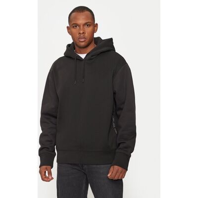 Calvin Klein Jeans Mikina J30J326776 Čierna Regular Fit Muži Calvin Klein Jeans Mikina J30J326776 Čierna Regular Fit Muži