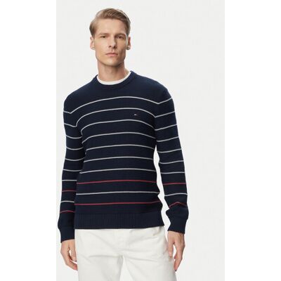 Tommy Jeans Sveter DM0DM23384 Tmavomodrá Slim Fit Muži Tommy Jeans Sveter DM0DM23384 Tmavomodrá Slim Fit Muži