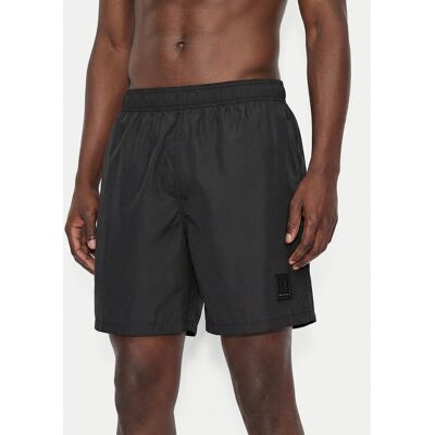 Armani Exchange Plavecké šortky XM000812 AF13556 UC001 Čierna Regular Fit Muži Armani Exchange Plavecké šortky XM000812 AF13556 UC001 Čierna Regular Fit Muži