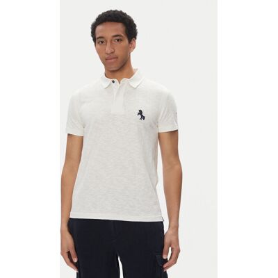 Aeronautica Militare Polokošeľa 251PO1857J680 Biela Regular Fit Muži Aeronautica Militare Polokošeľa 251PO1857J680 Biela Regular Fit Muži