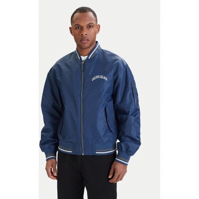 Calvin Klein Jeans Bundy bomber LV04RF510G Modrá Regular Fit Muži Calvin Klein Jeans Bundy bomber LV04RF510G Modrá Regular Fit Muži