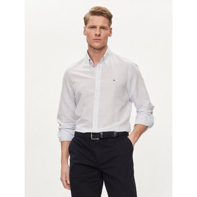 Tommy Hilfiger Košeľa MW0MW34632 Modrá Slim Fit Muži Tommy Hilfiger Košeľa MW0MW34632 Modrá Slim Fit Muži