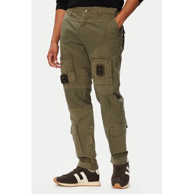 Aeronautica Militare Cargo nohavice 262PA1387UCT01493 Zelená Regular Fit Muži Aeronautica Militare Cargo nohavice 262PA1387UCT01493 Zelená Regular Fit Muži