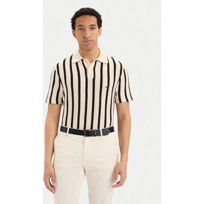 Tommy Hilfiger Polokošeľa MW0MW42770 Krémová Regular Fit Muži Tommy Hilfiger Polokošeľa MW0MW42770 Krémová Regular Fit Muži