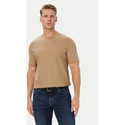 BOSS Tričko H-Taut 88 50565325 Béžová Regular Fit Muži BOSS Tričko H-Taut 88 50565325 Béžová Regular Fit Muži