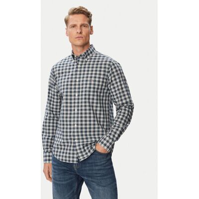 Gant Košeľa 3263002 Tmavo zelená Regular Fit Muži Gant Košeľa 3263002 Tmavo zelená Regular Fit Muži