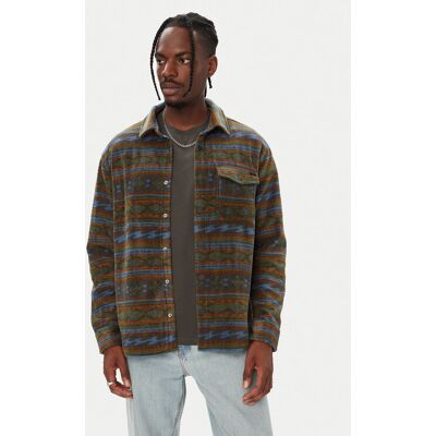 Billabong Fleecová mikina EBYPF03014 Tmavo zelená Regular Fit Muži Billabong Fleecová mikina EBYPF03014 Tmavo zelená Regular Fit Muži