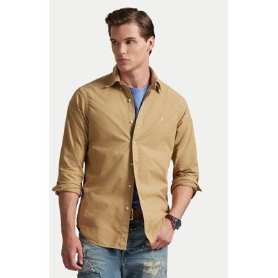 Polo Ralph Lauren Košeľa 710805564505 Béžová Regular Fit Muži Polo Ralph Lauren Košeľa 710805564505 Béžová Regular Fit Muži