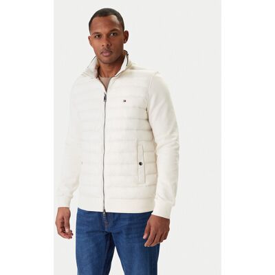 Tommy Hilfiger Prechodná bunda Mix Media Ess MW0MW41329 Krémová Regular Fit Muži Tommy Hilfiger Prechodná bunda Mix Media Ess MW0MW41329 Krémová Regular Fit Muži