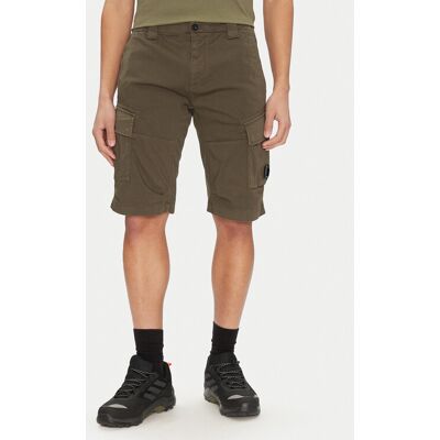 C.P. Company Bavlnené šortky 18CMBE116A005694G Zelená Regular Fit Muži C.P. Company Bavlnené šortky 18CMBE116A005694G Zelená Regular Fit Muži