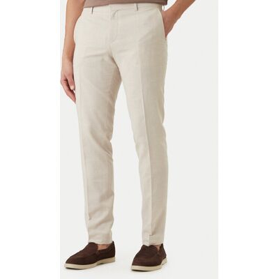 BOSS Bavlnené nohavice H-Genius-253 50561874 Béžová Slim Fit Muži BOSS Bavlnené nohavice H-Genius-253 50561874 Béžová Slim Fit Muži