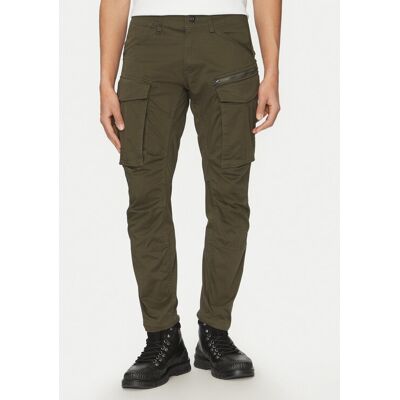 G-Star Raw Bavlnené nohavice Rovic D02190-5126-6059 Zelená Tapered Fit Muži G-Star Raw Bavlnené nohavice Rovic D02190-5126-6059 Zelená Tapered Fit Muži