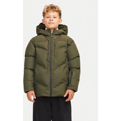 Jack & Jones Junior Zimné bundy Slay 12261353 Zelená Regular Fit Deti Jack & Jones Junior Zimné bundy Slay 12261353 Zelená Regular Fit Deti
