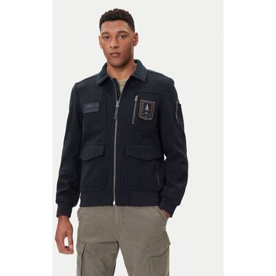 Aeronautica Militare Bundy bomber 252AM1380UL00902 Tmavomodrá Regular Fit Muži Aeronautica Militare Bundy bomber 252AM1380UL00902 Tmavomodrá Regular Fit Muži