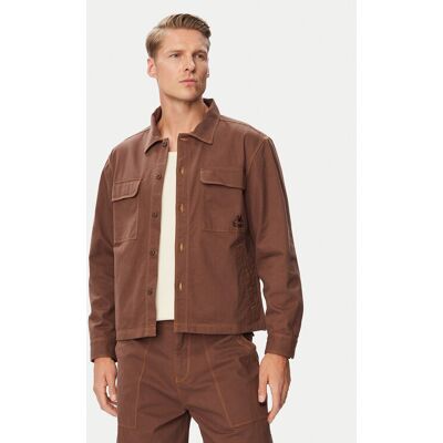 Kappa Džínsová bunda 37265GW Hnedá Comfort Fit Muži Kappa Džínsová bunda 37265GW Hnedá Comfort Fit Muži