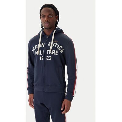 Aeronautica Militare Mikina 261FE2070UF00677 Tmavomodrá Comfort Fit Muži Aeronautica Militare Mikina 261FE2070UF00677 Tmavomodrá Comfort Fit Muži