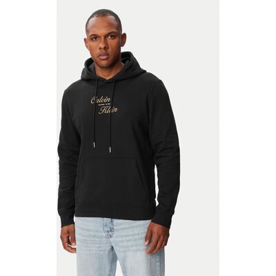 Calvin Klein Jeans Mikina LV04RG271G Čierna Classic Fit Muži Calvin Klein Jeans Mikina LV04RG271G Čierna Classic Fit Muži