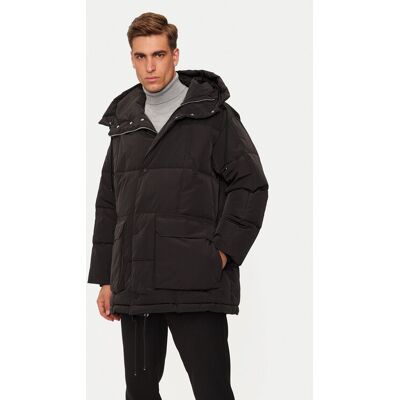 Armani Exchange Zimné bundy XM000021 AF10247 Čierna Regular Fit Muži Armani Exchange Zimné bundy XM000021 AF10247 Čierna Regular Fit Muži